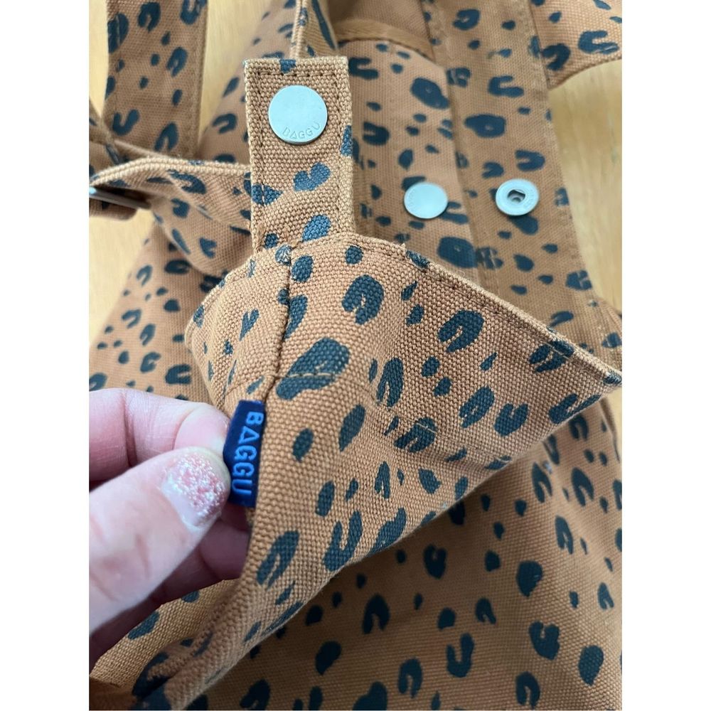 Baggu Leopard Print Duck Bag Nutmeg - Picture 5 of 7